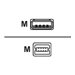 M-CAB - USB-Kabel - USB (M) zu USB Typ B (M) - USB 2.0 - 3 m