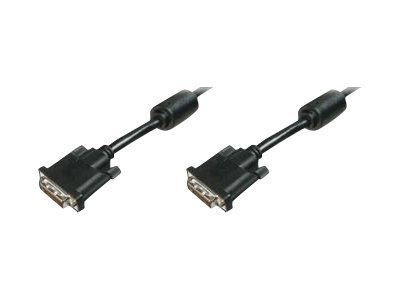 DIGITUS - DVI-Kabel - Dual Link - DVI-D (M) zu DVI-D (M) - 5 m - geformt, Daumenschrauben