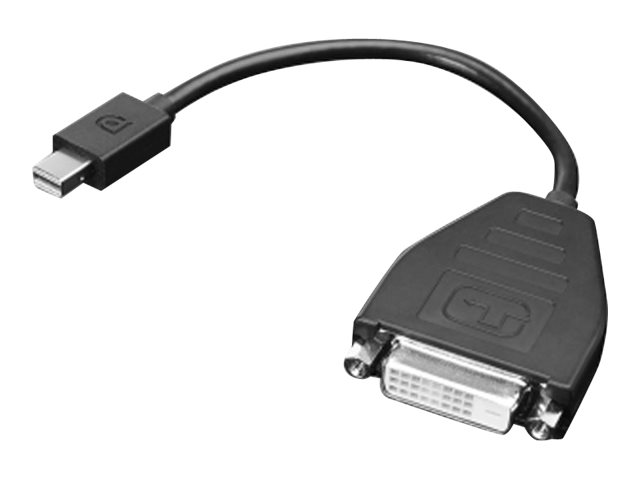 Lenovo - DisplayPort-Adapter - Single Link - Mini DisplayPort (M) zu DVI-D (W) - 20 cm - fr ThinkCentre M75t Gen 2; ThinkPad P5