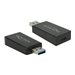 Delock - USB-Adapter - USB Typ A (M) zu 24 pin USB-C (W) - USB 3.1 Gen 2 - Schwarz