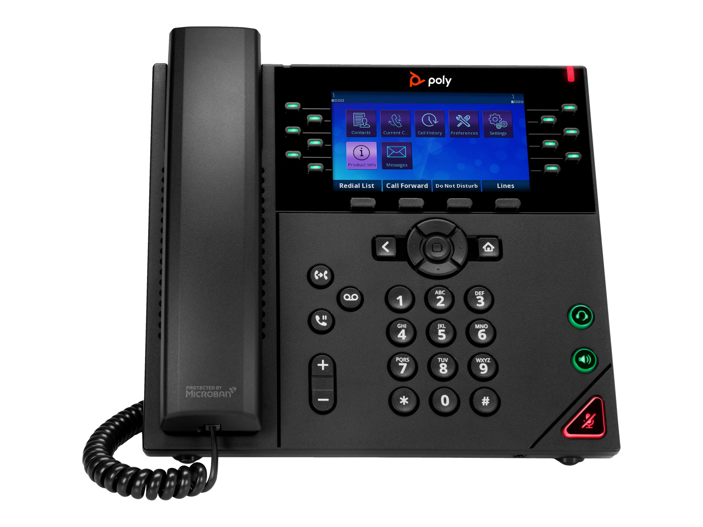 Poly VVX 450 - OBi Edition - VoIP-Telefon - dreiweg Anruffunktion - SRTP, SIP, SDP - 12 Leitungen