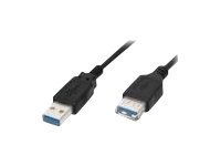 M-CAB - USB-Verlngerungskabel - USB Typ A (M) zu USB Typ A (W) - USB 3.0 - 3 m - Schwarz