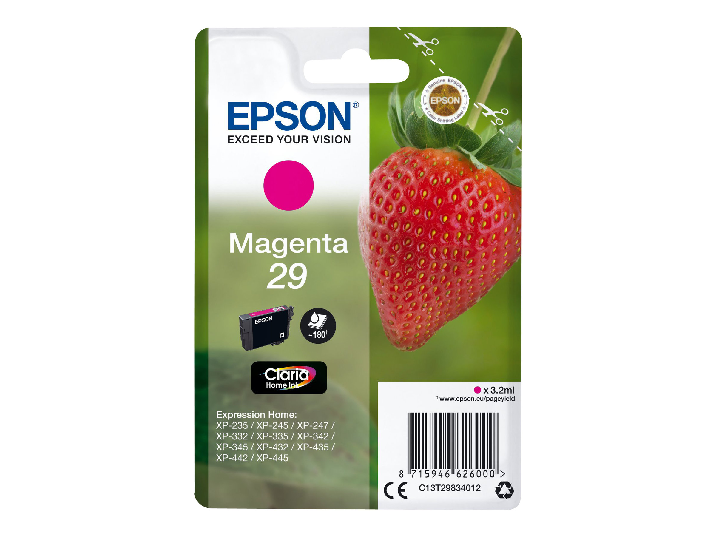 Epson 29 - 3.2 ml - Magenta - Original - Blisterverpackung - Tintenpatrone