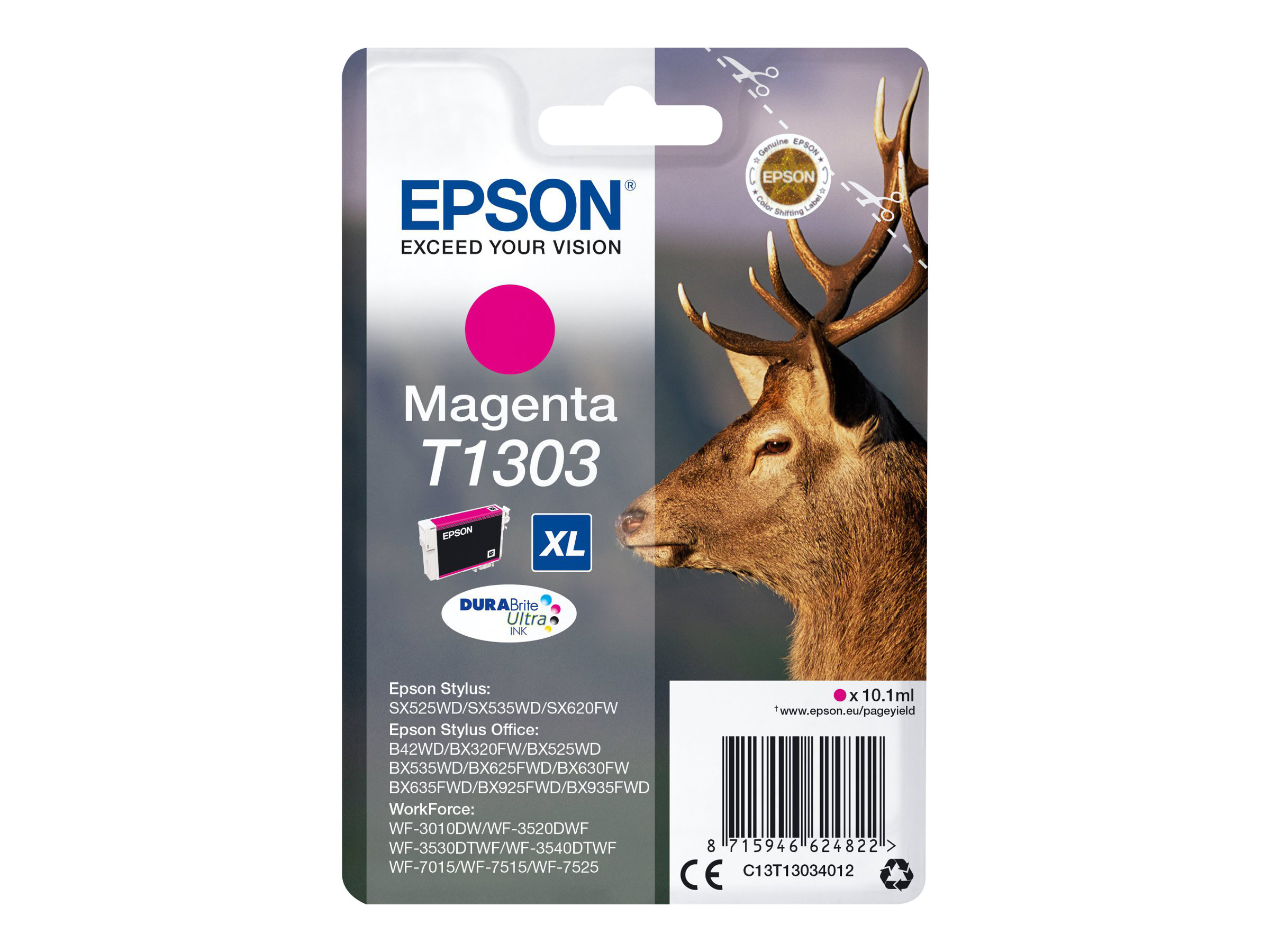 Epson T1303 - 10.1 ml - Grsse XL - Magenta - Original - Blisterverpackung