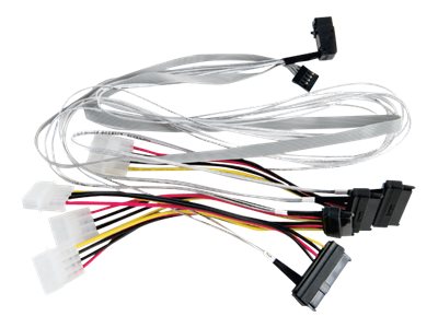 Microchip Adaptec - Internes SAS-Kabel - mit Sidebands - SAS 6Gbit/s - 4-Lane - 4x Mini SAS HD (SFF-8643) (M) zu interne Stromve