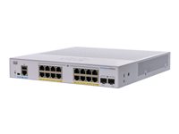 Cisco Business 350 Series CBS350-16FP-2G - Switch - L3 - managed - 16 x 10/100/1000 (PoE+) + 2 x Gigabit SFP - an Rack montierba