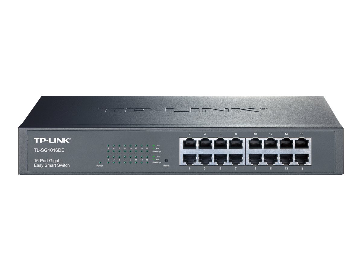 TP-Link JetStream TL-SG1016DE - Switch - managed - 16 x 10/100/1000 - an Rack montierbar