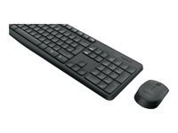 Logitech MK235 - Tastatur-und-Maus-Set - kabellos - 2.4 GHz - US International