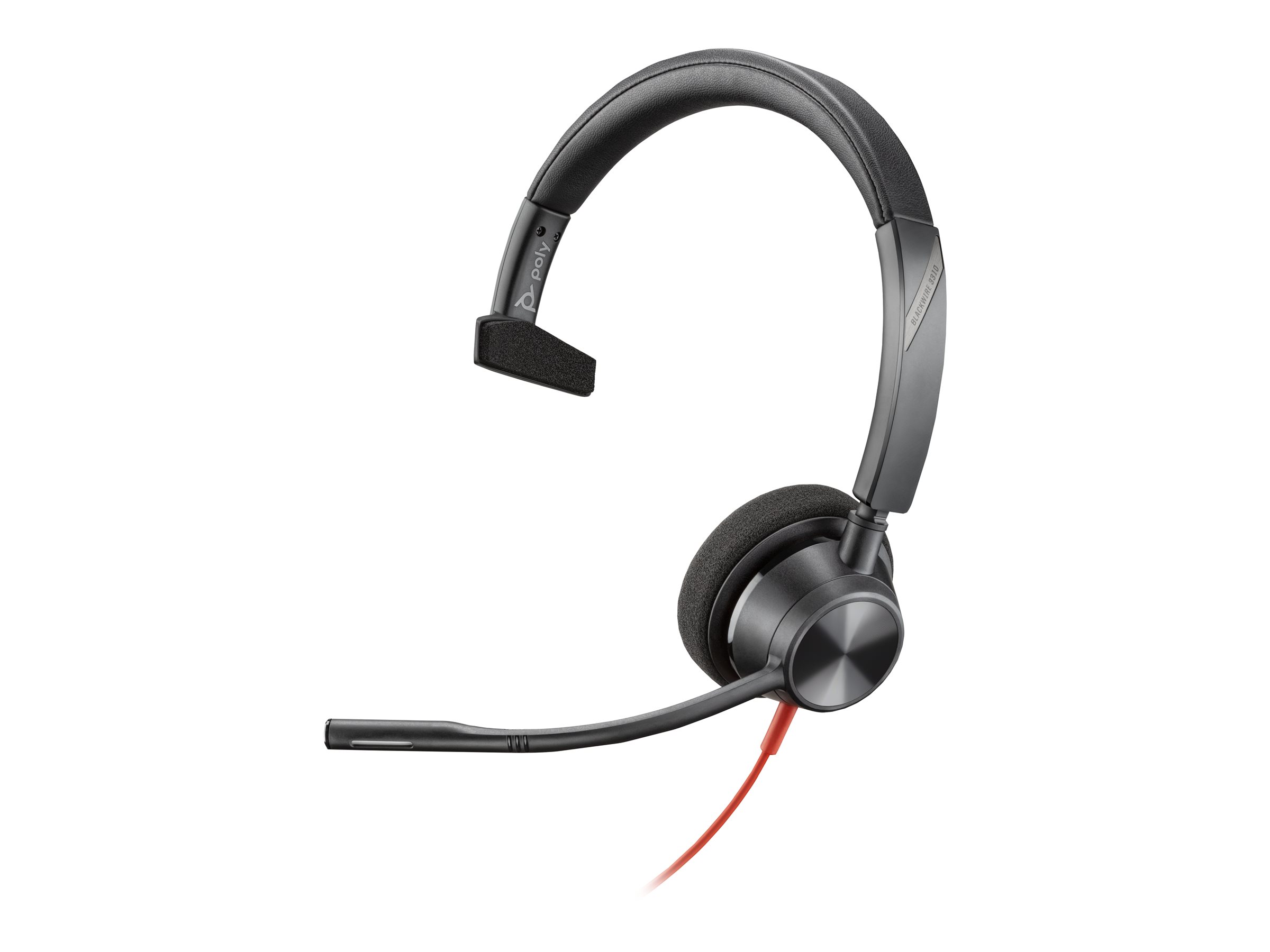 Poly Blackwire 3310 - Blackwire 3300 series - Headset - On-Ear - kabelgebunden - USB-A