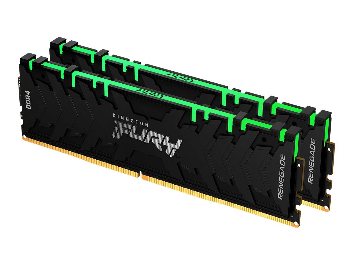 Kingston FURY Renegade RGB - DDR4 - Kit - 16 GB: 2 x 8 GB - DIMM 288-PIN - 3600 MHz / PC4-28800