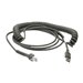 Zebra - USB- / Netzwerkkabel - USB (M) zu RJ-45 (M) - 4.6 m - gewickelt - fr Symbol LS2208, LS3408-ER; Zebra VC80X