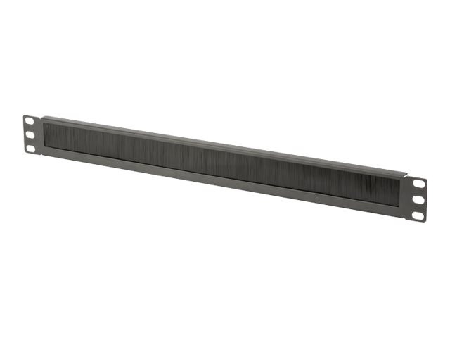 DIGITUS Professional DN-97661 - Kabelfhrungspanel mit Brste - Schwarz, RAL 9005 - 1U - 48.3 cm (19