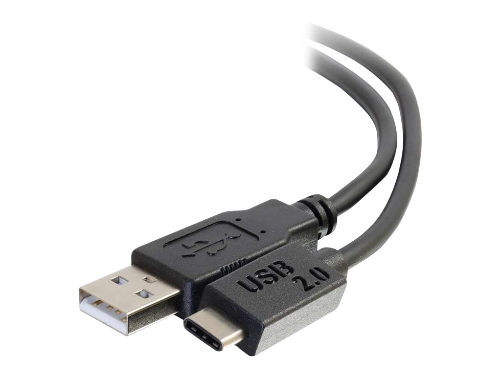 C2G 2m USB 2.0 USB Type C to USB A Cable M/M - USB C Cable Black - USB-Kabel - USB (M) zu 24 pin USB-C (M) - USB 2.0 - 2 m