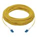 Eaton Tripp Lite Series 100G Duplex Singlemode 9/125 OS2 Armored Fiber Optic Cable (LC/LC Duplex M/M), LSZH, Yellow, 100 m (328 