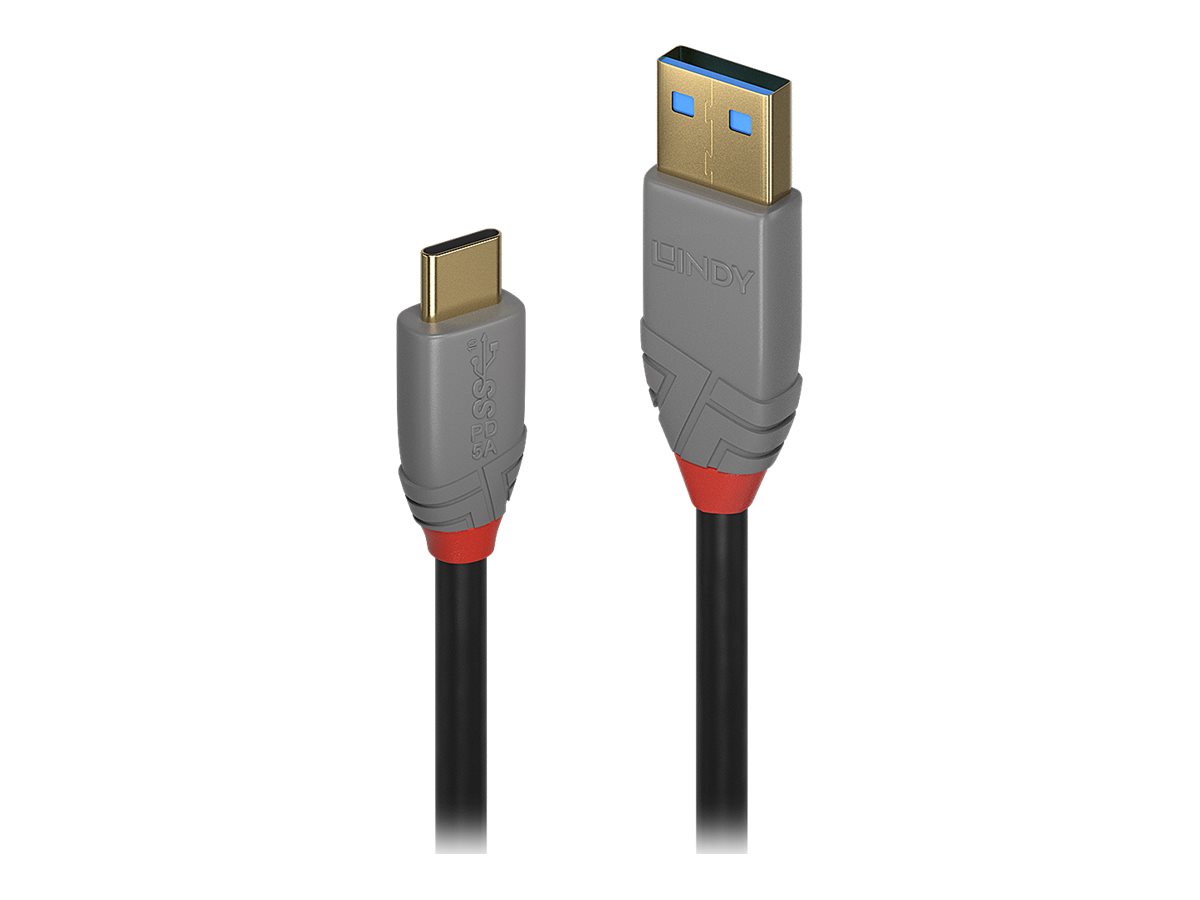 Lindy Anthra Line - USB-Kabel - 24 pin USB-C (M) zu USB Typ A (M) - USB 3.1 - 1 m - rund