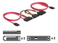 Delock SATA All-in-One cable - SATA-Kabel - Serial ATA 150/300 - SATA, SATA-Stromstecker zu SATA Combo (W) - 50 cm