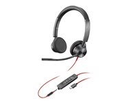 Poly Blackwire 3325 - Blackwire 3300 series - Headset - On-Ear - kabelgebunden - 3,5 mm Stecker, USB-C
