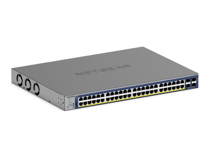NETGEAR Smart GS752TXUP - V3 - Switch - L3 Lite - Smart - 48 x 10/100/1000 (PoE++) + 4 x 10 Gigabit SFP+
