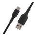 Belkin BOOST CHARGE - USB-Kabel - 24 pin USB-C (M) zu USB (M) - 15 cm - Schwarz