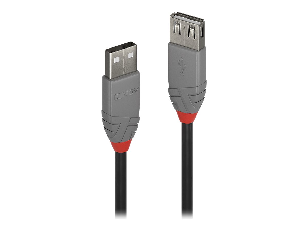 Lindy Anthra Line - USB-Verlngerungskabel - USB (M) zu USB (W) - USB 2.0 - 3 m - rund
