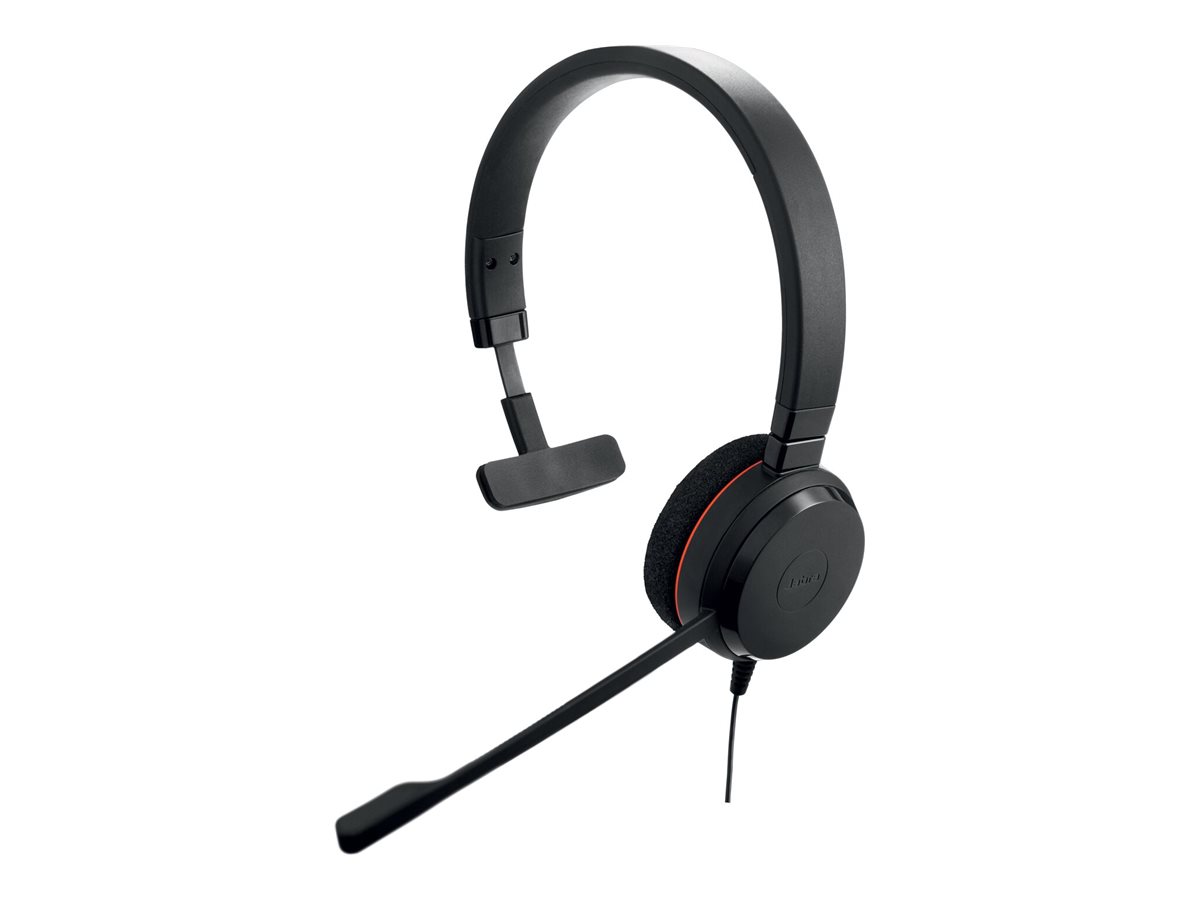 Jabra Evolve 20 MS mono - Headset - On-Ear - kabelgebunden - USB - Zertifiziert fr Skype fr Unternehmen