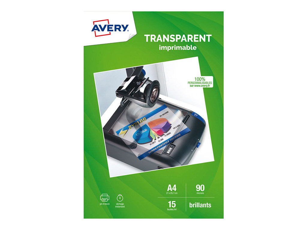 Avery - Folie - weiss - A4 (210 x 297 mm) 10 Stck. Papier