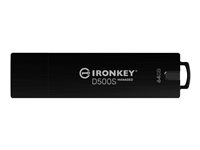 Kingston IronKey D500SM - USB-Flash-Laufwerk - verschlsselt - 64 GB - USB 3.2 Gen 1 - TAA-konform