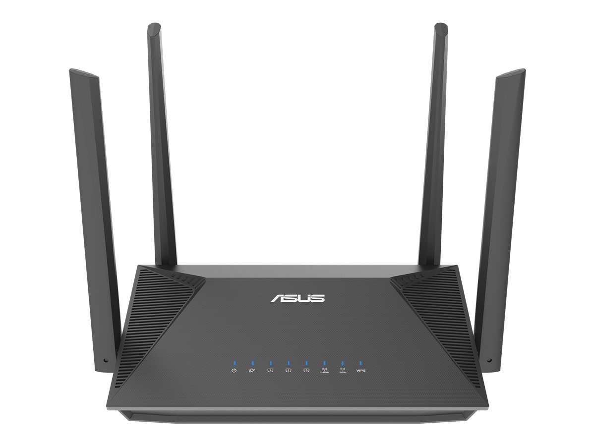 ASUS RT-AX52 - - Wireless Router - 3-Port-Switch - 1GbE - Wi-Fi 6 - Tri-Band