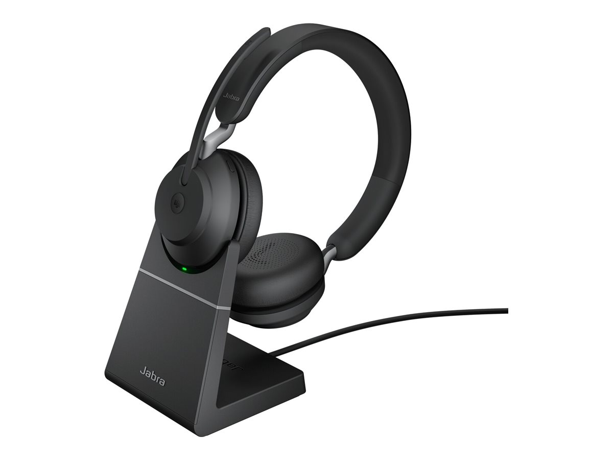 Jabra Evolve2 65 MS Stereo - Headset - On-Ear - Bluetooth - kabellos - USB-A