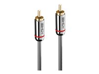 Lindy Cromo Line - Digitales Audio-Kabel (koaxial) - RCA mnnlich zu RCA mnnlich - 1 m - Anthrazit - rund