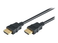 M-CAB High Speed - HDMI-Kabel - HDMI mnnlich zu HDMI mnnlich - 5 m - Schwarz - 4K Untersttzung
