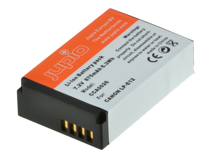Jupio - Batterie - Li-Ion - 875 mAh - fr Canon EOS 100D, Kiss M, Kiss M2, Kiss X7, M, M10, M100, M2, M50, Rebel SL1; PowerShot 