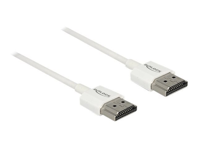 Delock High Speed HDMI with Ethernet - HDMI-Kabel mit Ethernet - HDMI mnnlich zu HDMI mnnlich - 1.5 m - Dreifachisolierung - w