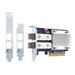 QNAP QXP-16G2FC - Hostbus-Adapter - PCIe 3.0 x8 Low-Profile - 16Gb Fibre Channel Gen 5 x 2 - mit 2 x SFP+-Transceiver (TRX-16GFC