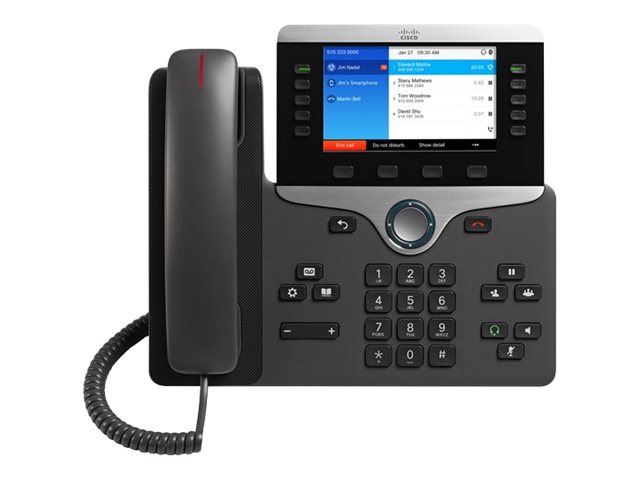 Cisco IP Phone 8851 - VoIP-Telefon - SIP, RTCP, RTP, SRTP, SDP - 5 Leitungen