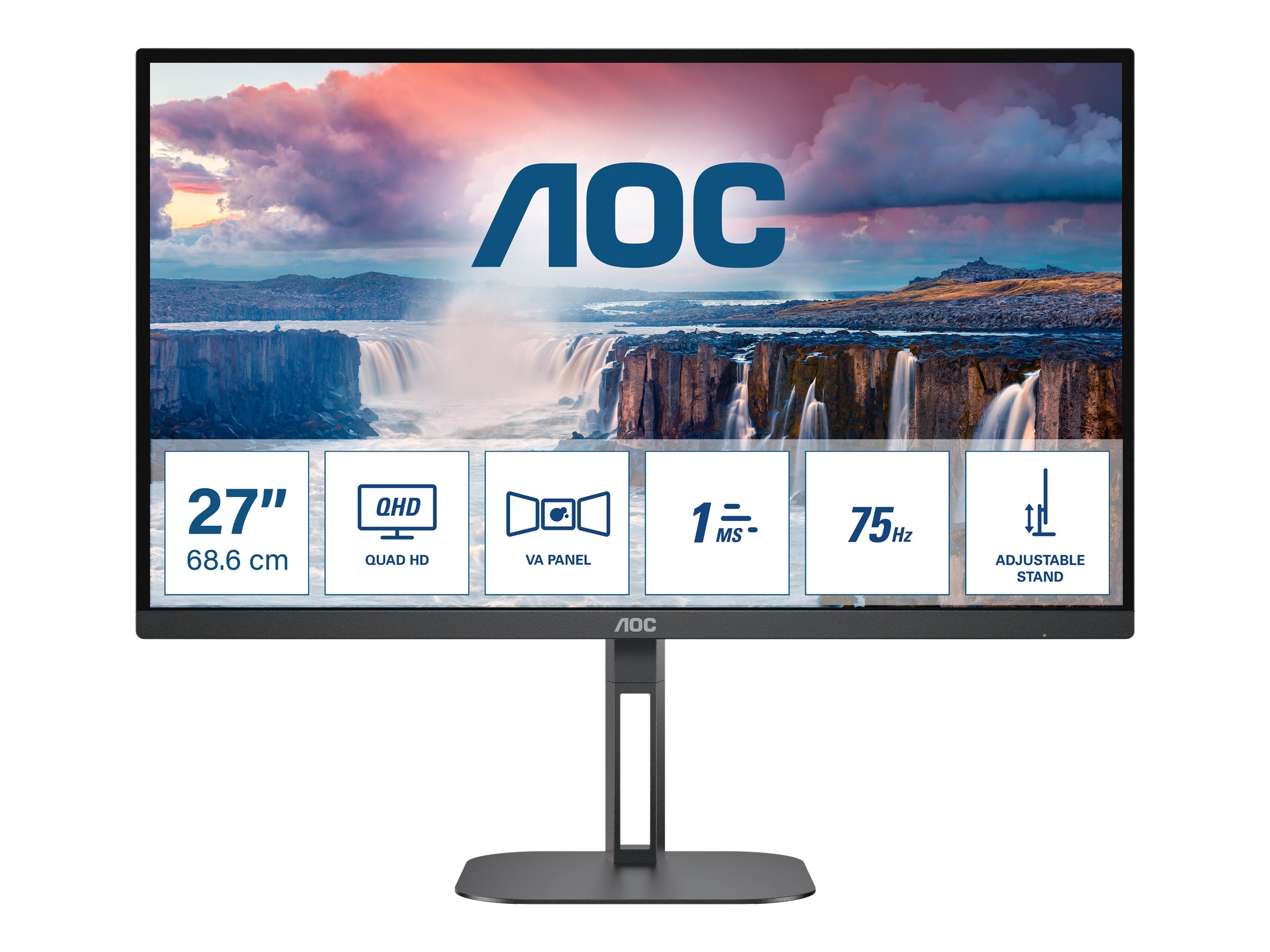 AOC Value-line Q27V5N/BK - V5 series - LED-Monitor - 68.6 cm (27