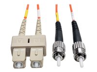 Eaton Tripp Lite Series Duplex Multimode 50/125 Fiber Patch Cable (SC/ST), 5M (16 ft.) - Patch-Kabel - SC multi-mode (M) zu ST m