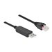 Delock - Serieller Adapter - USB (M) zu RJ-45 (M) - 2 m - USB / USB 2.0 / EIA-232 - Schwarz