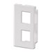 LINDY Modular AV Face Plate System Dual Snap-in Block - Modulares Faceplate-Snap-In - 2 Ports (Packung mit 4)