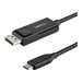 StarTech.com 3ft (1m) USB C to DisplayPort 1.2 Cable 4K 60Hz, Bidirectional DP to USB-C or USB-C to DP Reversible Video Adapter 