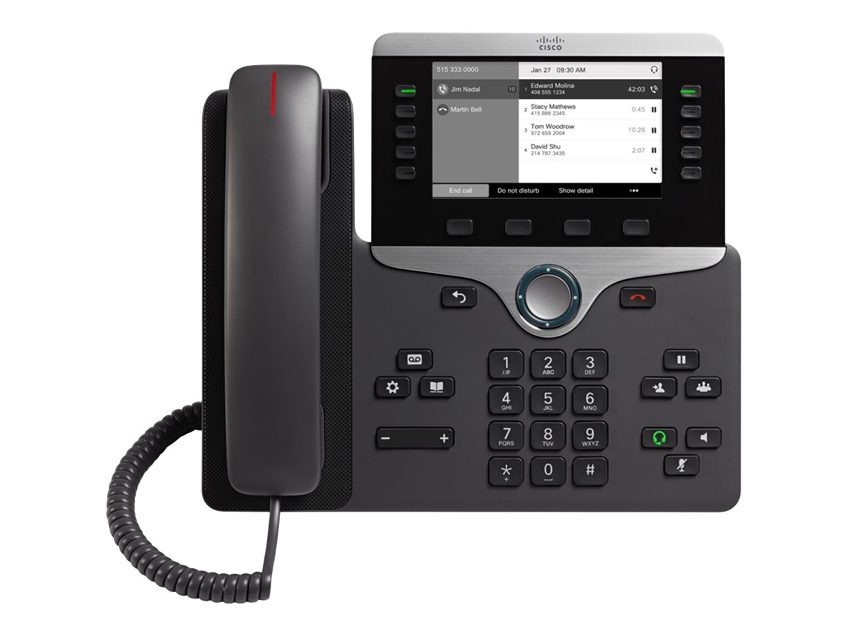 Cisco IP Phone 8811 - VoIP-Telefon - SIP, RTCP, RTP, SRTP, SDP - 5 Leitungen