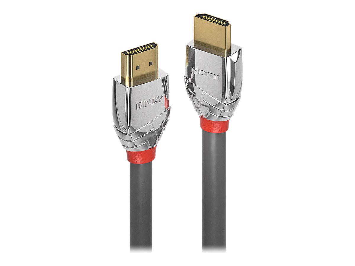 Lindy Cromo Line Standard - HDMI-Kabel mit Ethernet - HDMI mnnlich zu HDMI mnnlich - 7.5 m - Dreifachisolierung - grauer Knick