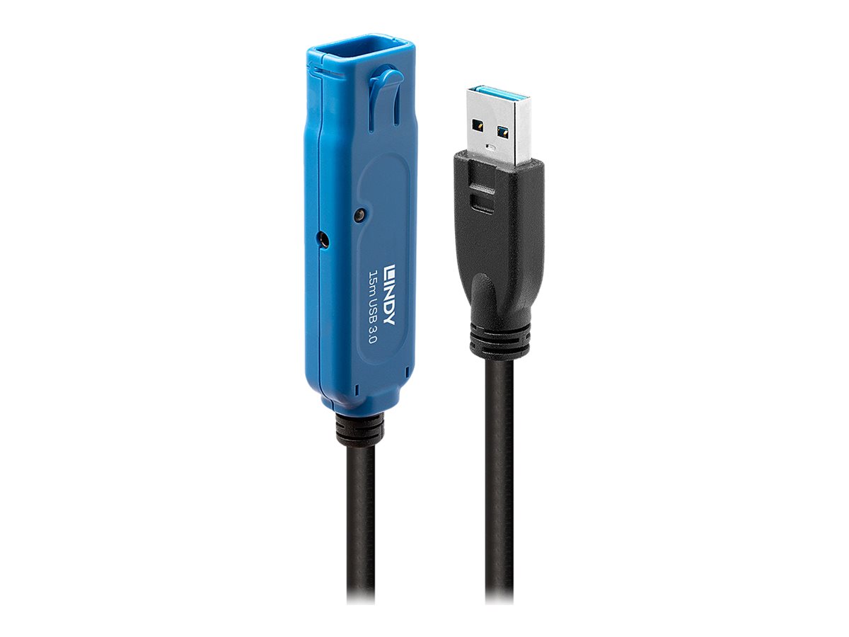 Lindy Pro - USB-Verlngerungskabel - USB Typ A (M) zu USB Typ A (W) eingerastet - USB 3.1 Gen1 - 15 m - aktiv