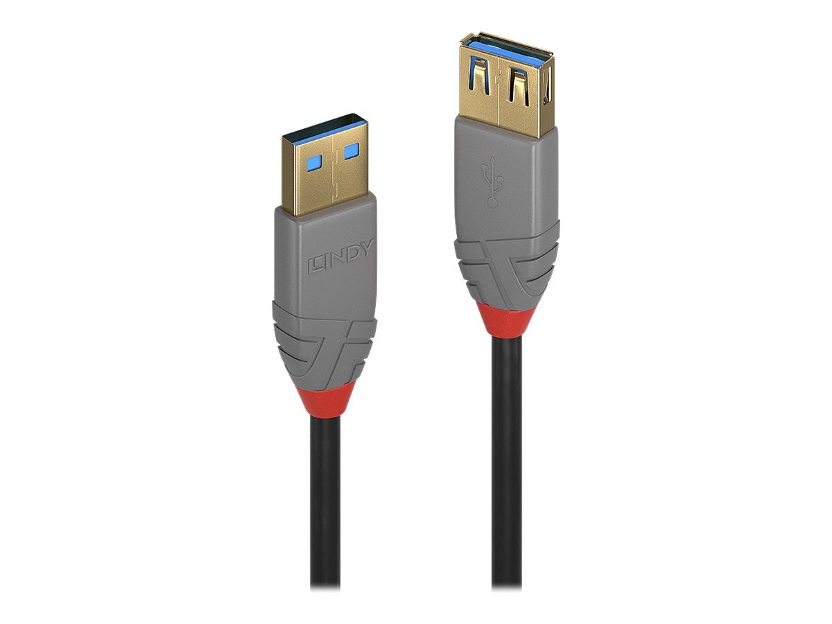 Lindy Anthra Line - USB-Kabel - USB Typ A (M) zu USB Typ A (W) - USB 3.1 Gen1 - 50 cm