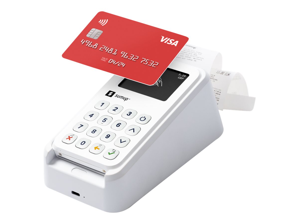 SumUp 3G+ Payment Kit - SMART-Card / NFC-Lesegert - Wi-Fi, 3G