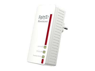 AVM FRITZ!Powerline 540E - Powerline Adapterkit - 2-Port-Switch - HomePlug AV (HPAV) - Wi-Fi - 2,4 GHz