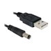 Delock - Stromkabel - GS-Buchse 5,4 mm (M) zu USB (M) - 1 m