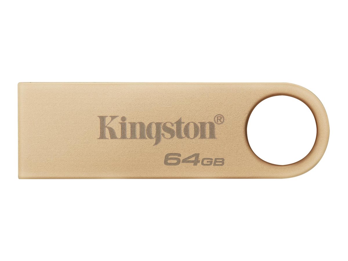 Kingston DataTraveler SE9 G3 - USB-Flash-Laufwerk - 64 GB - USB 3.2 Gen 1 - Gold