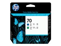 HP 70 - Blau, grn - Druckkopf - fr DesignJet HD Pro MFP, T120, Z2100, Z3100, Z3100ps, Z3200, Z3200ps, Z5200, Z5400