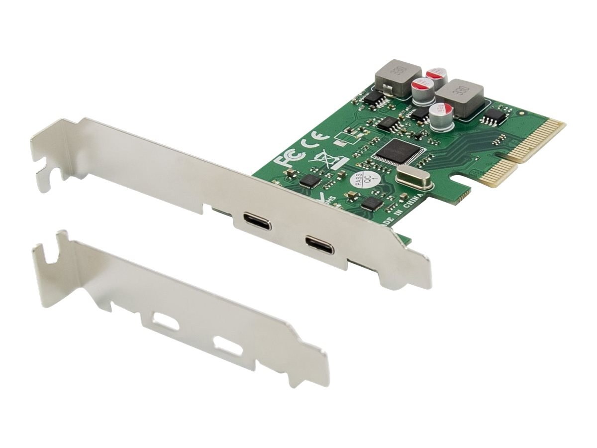 Conceptronic EMRICK08G - USB-Adapter - PCIe 3.0 x4 Low-Profile - USB-C 3.2 Gen 2 x 2 - grn